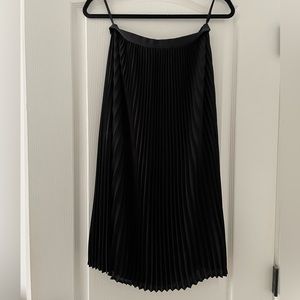 Babaton pleated midi skirt (black) (Jude skirt)